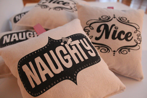 Sushi Style Naughty & Nice Pillow - Single